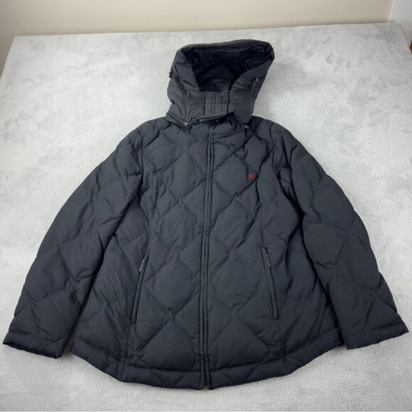 Burberry Black Puffer Jacket With Hood Women’s Size 160A (Small) - Picture 1 of 14